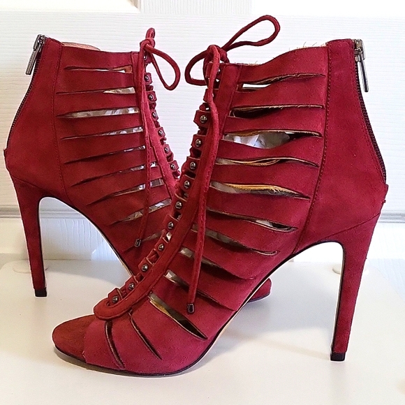Vince Camuto leather strappy bootie - Picture 6 of 8